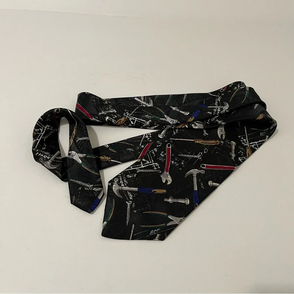 Vintage 1990's HOME IMPROVEMENT Tooling Around Necktie Tie Mens Career